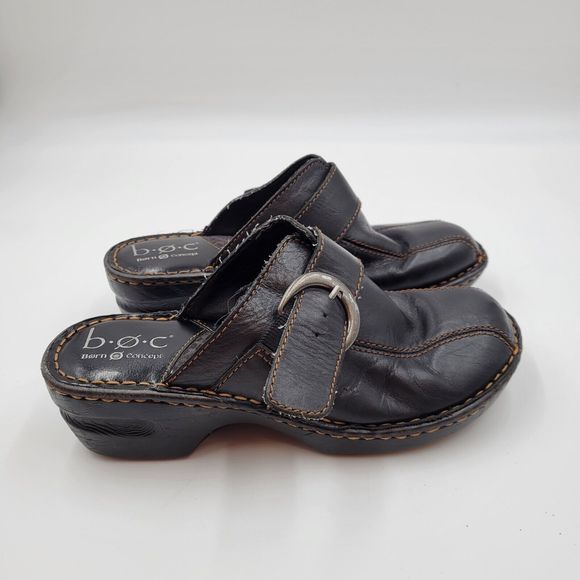 BOC Born Concept Shoes Womens 7 Burnett Loafer Slip On Black Leather Casual Low - Picture 3 of 9